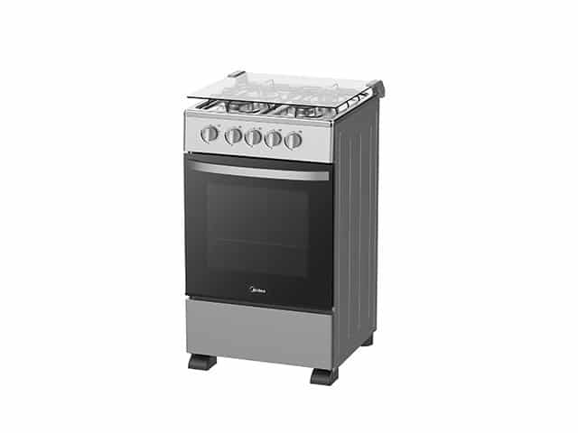CUISINIERE 4 FEUX MIDEA 50X50 SP5055T082-SG GRIS et NOIRS – Cuisine noir- Madina- Electroménager- ELECTROMENAGER-MADINA- vente électroménager